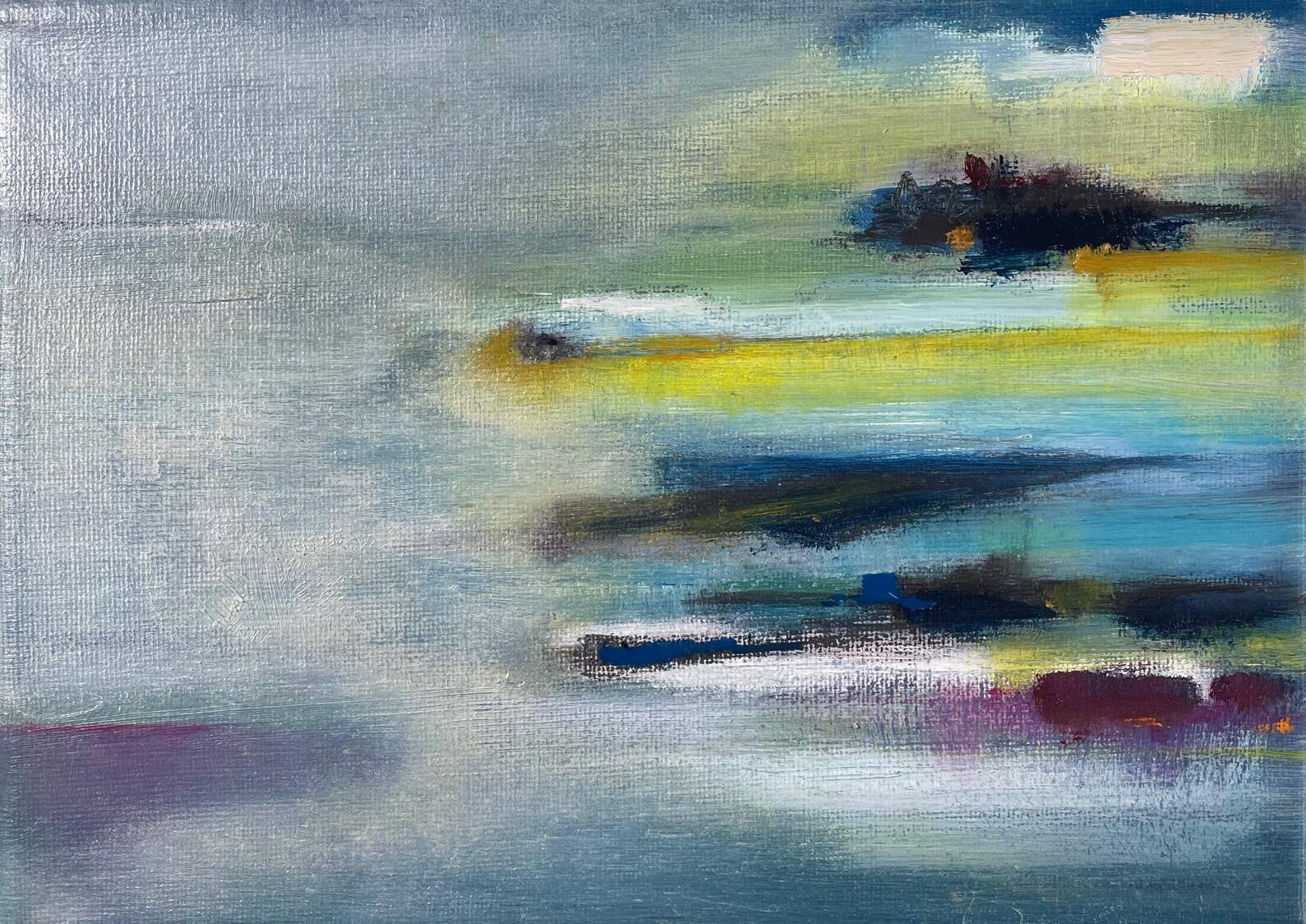 13 x 18 cm - oil paint & oil pastel on canvas