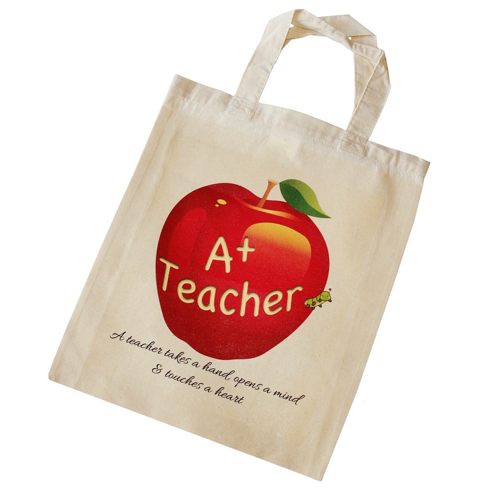 Teacher Tote Bag - 'A teacher takes a hand, opens a mind and touches a heart'