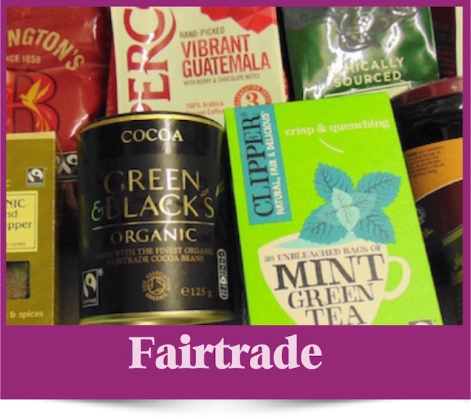 Fairtrade products at Brambles Deli Kirkcudbright