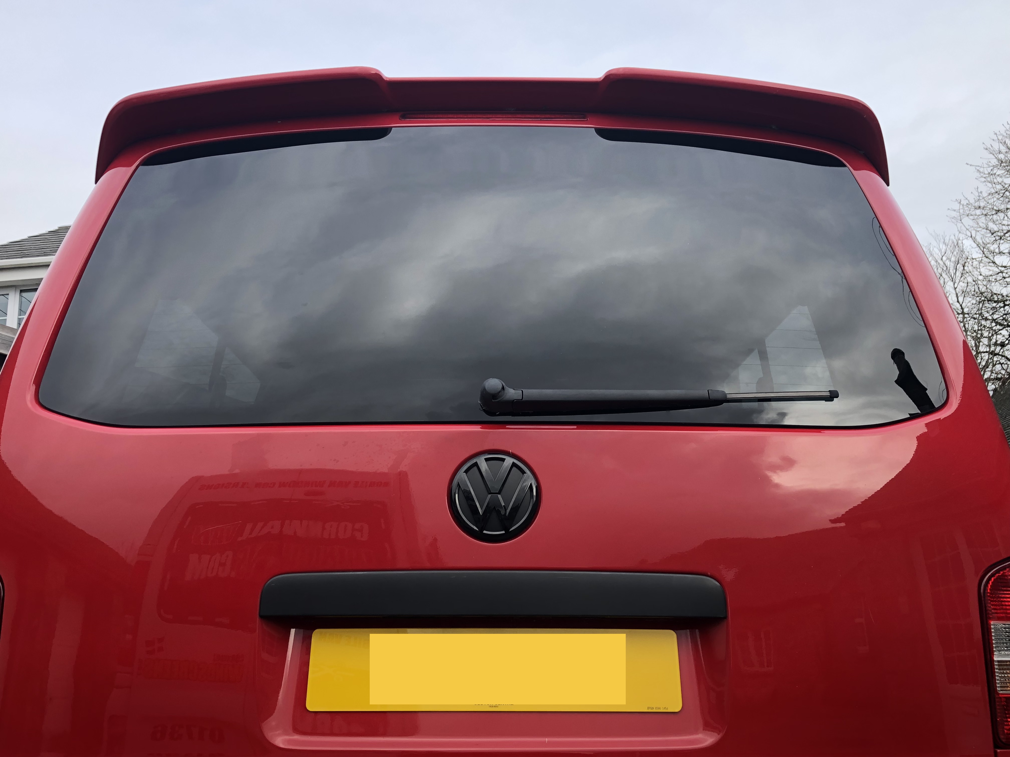 VW T5 Tailgate Window, Heated, Wiper Hole, Privacy Glass