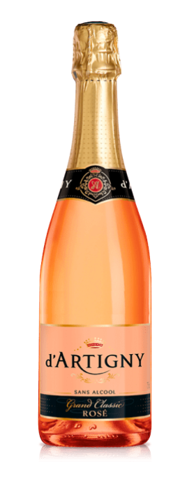 Alcoholvrije feestbubbels van d´Artigny Grand Classic Rosé