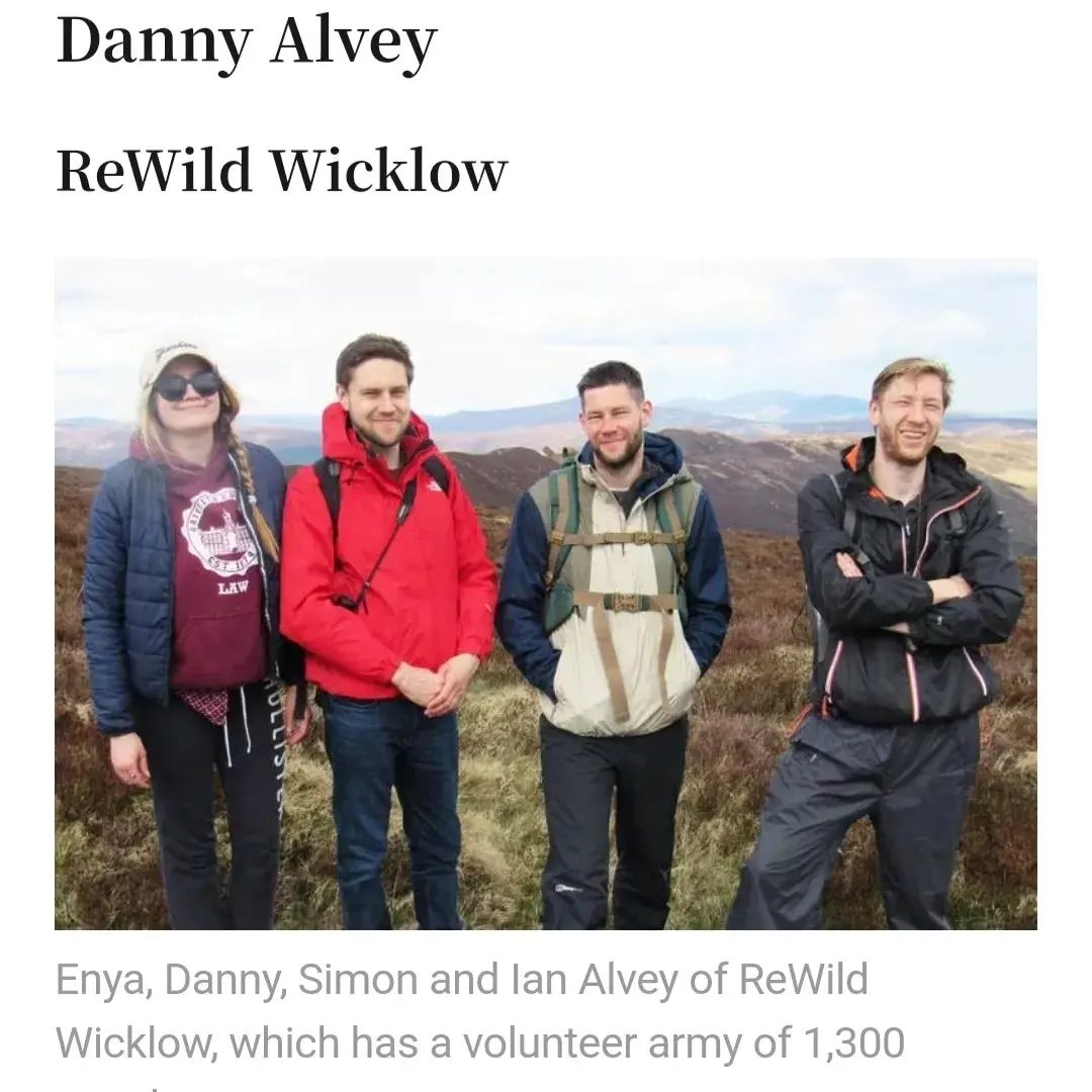 Chair of ReWild Wicklow among '50 to Watch in 2024'