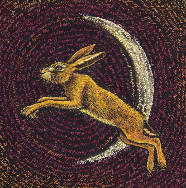 'Waxing Crescent Moon' card