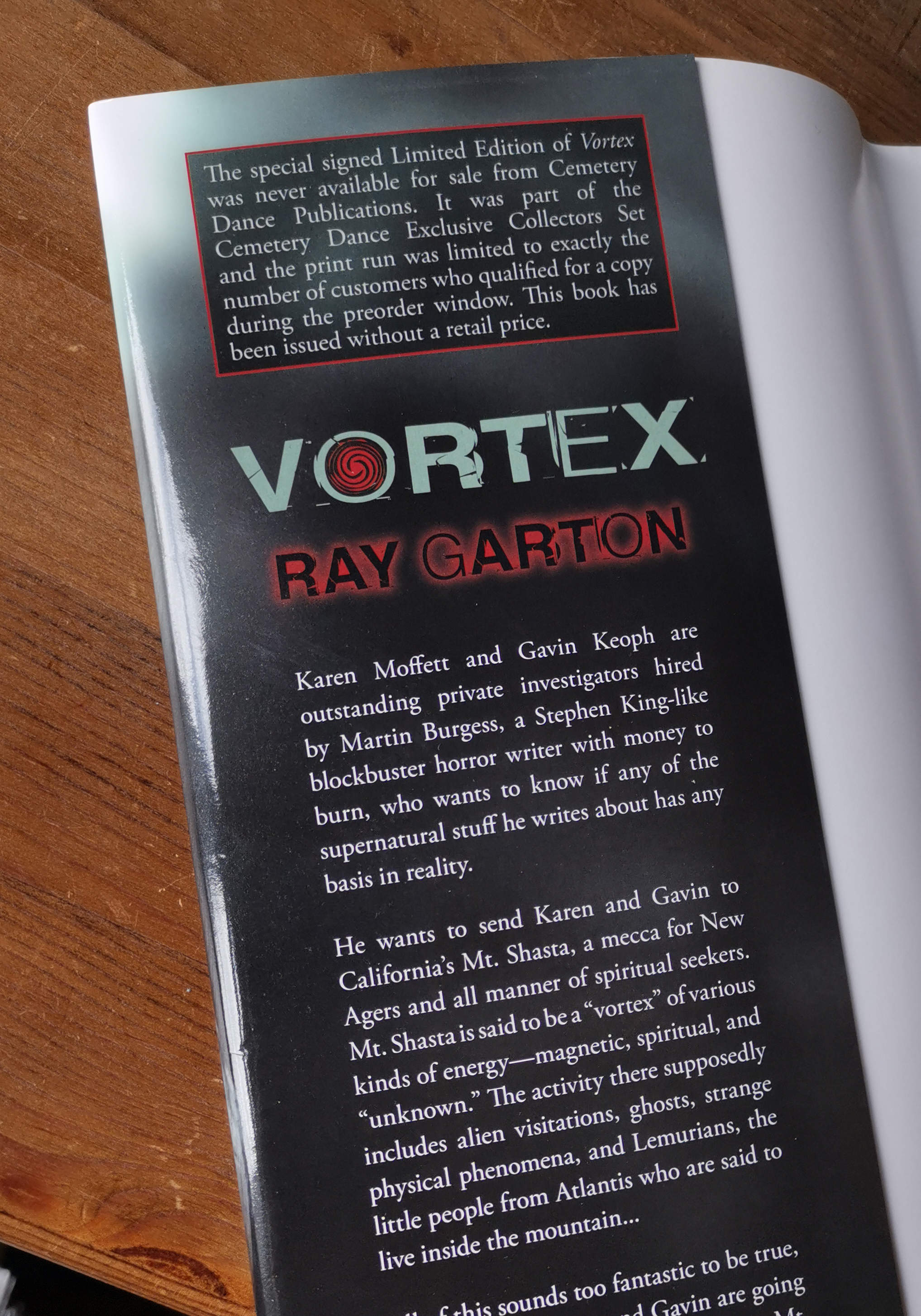 Vortex Signed Limited Edition