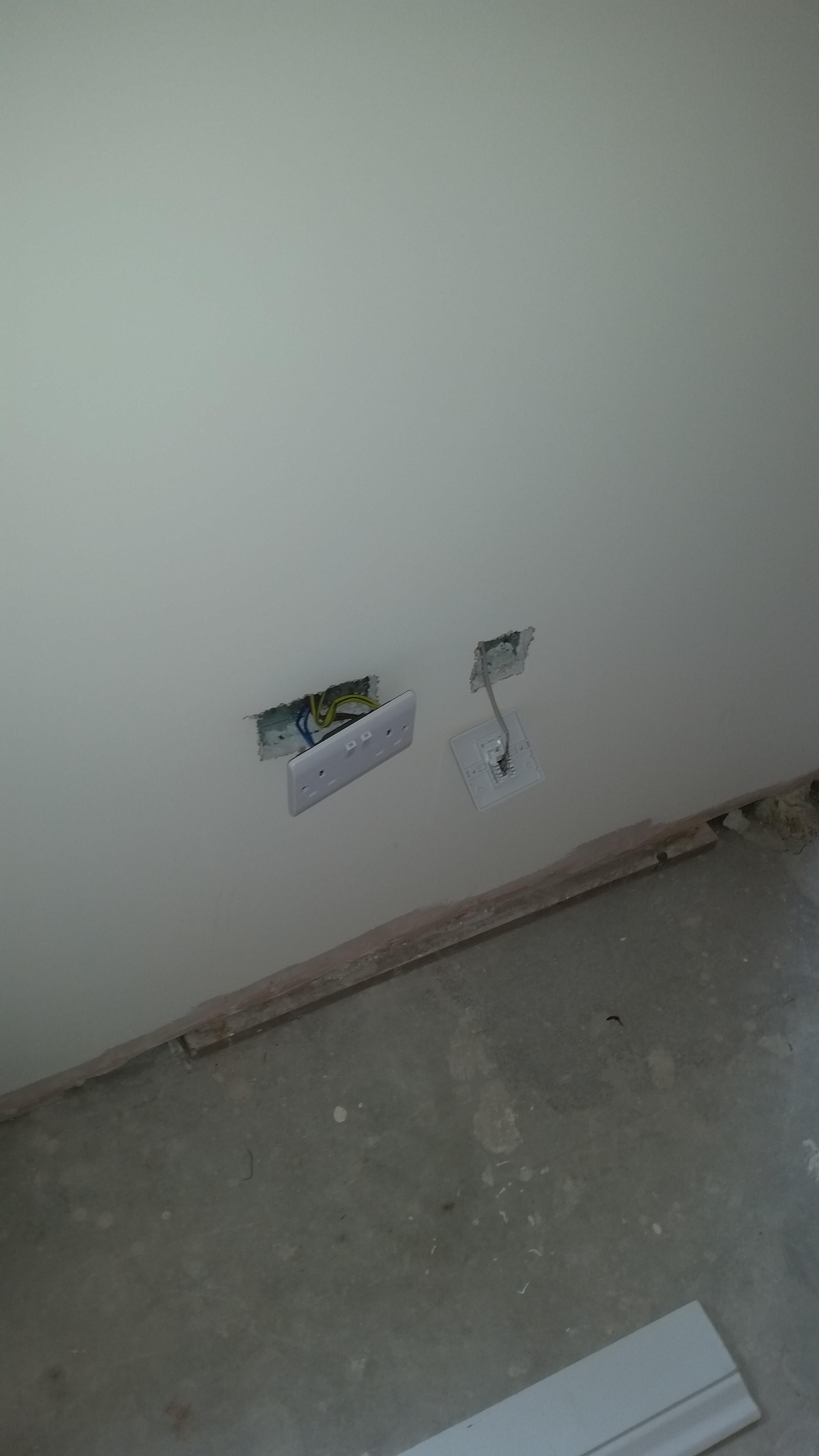 Seal the gap between the floor and the wall to prevent air travelling from behind the plaster board.