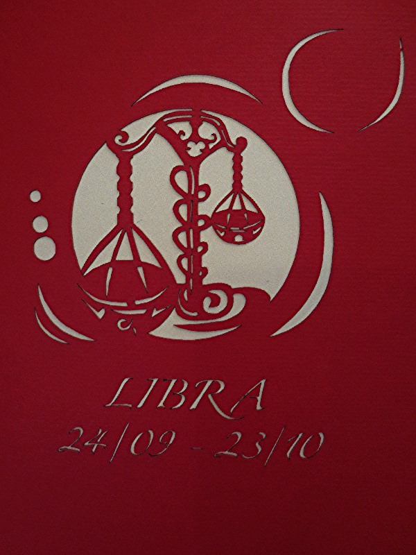 Libra Zodiac Card (24 September - 23 October)