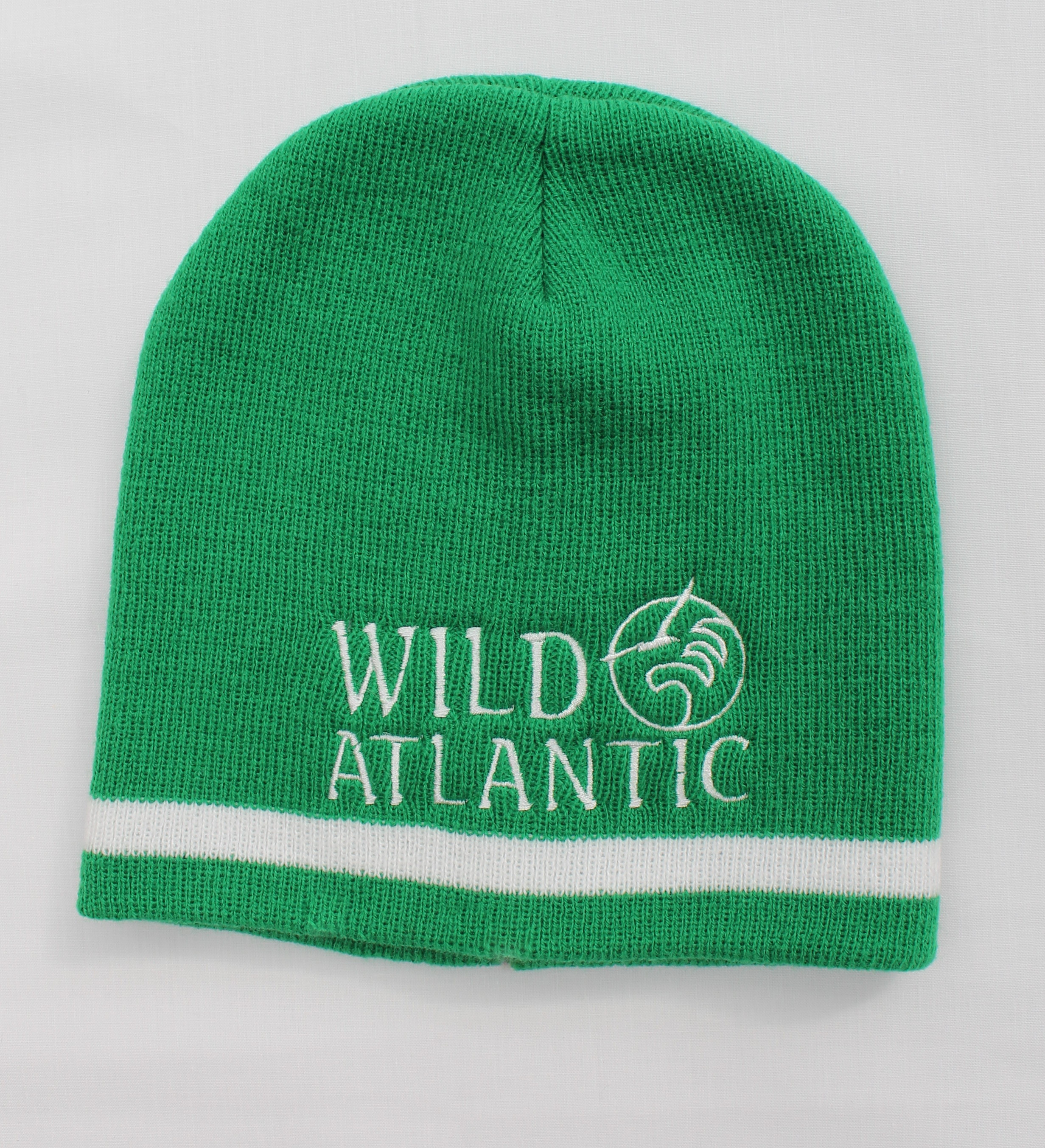 Wool Cap - Irish Green/White