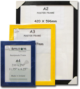 blue, yellow and black coloured frames