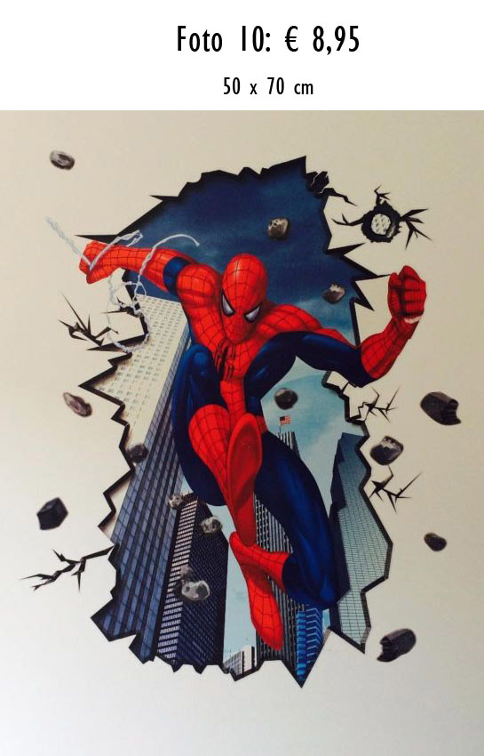 analoog Verlichting Onveilig Muurstickers Spiderman