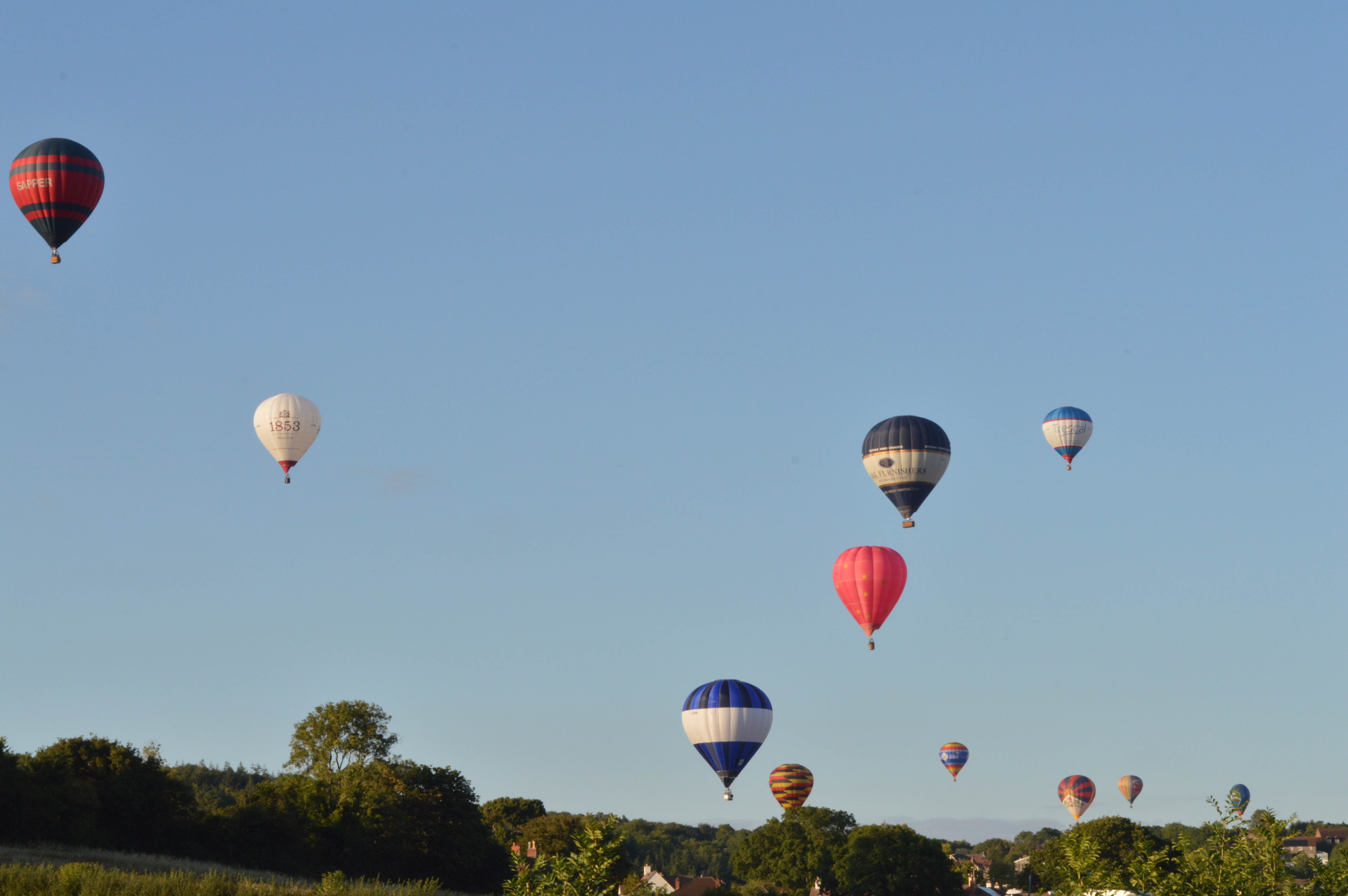 A picture from the Bristol International Balloon Fiesta