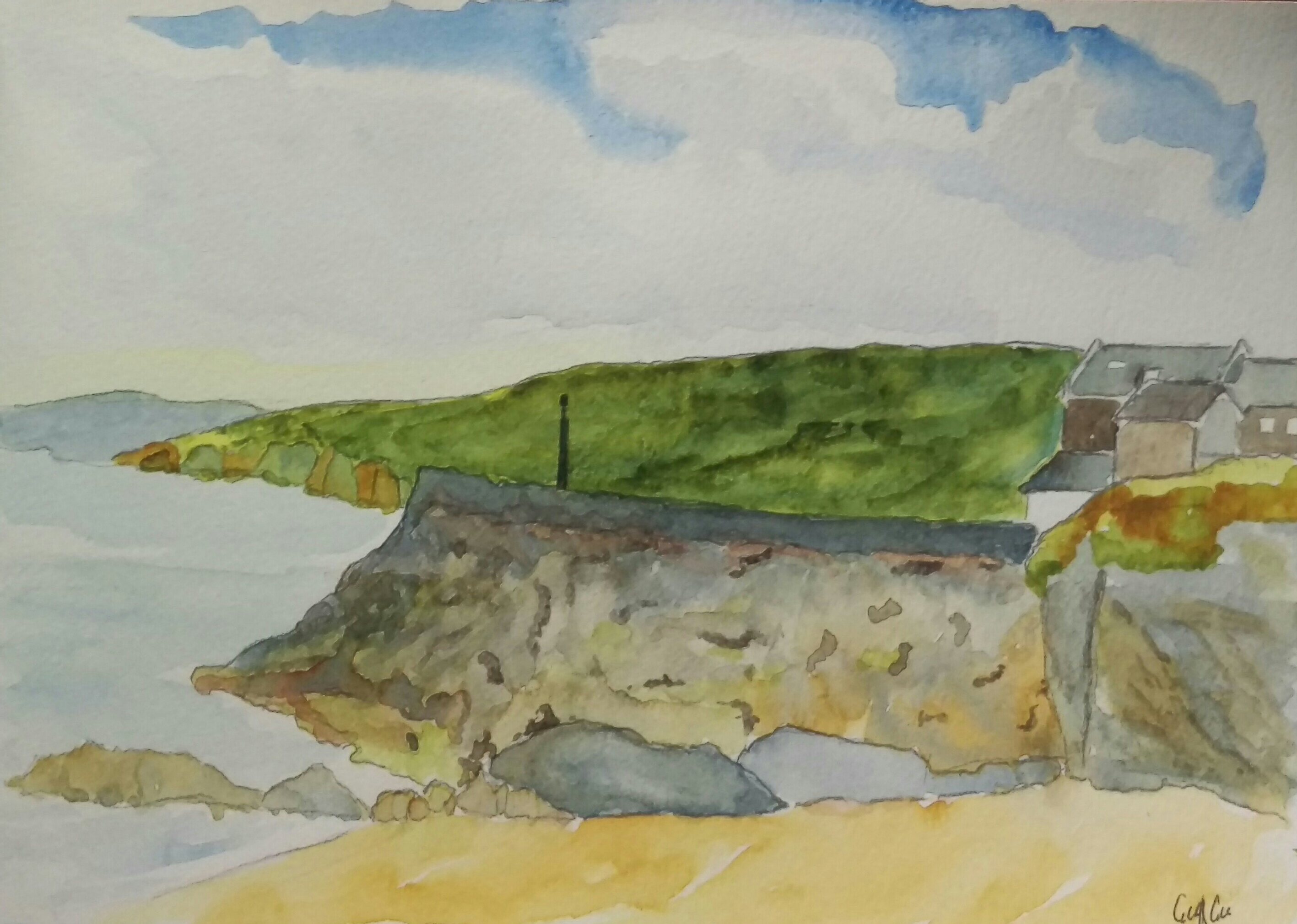 Watercolour  unframed  Picture size - 12"x8"  Price - £20