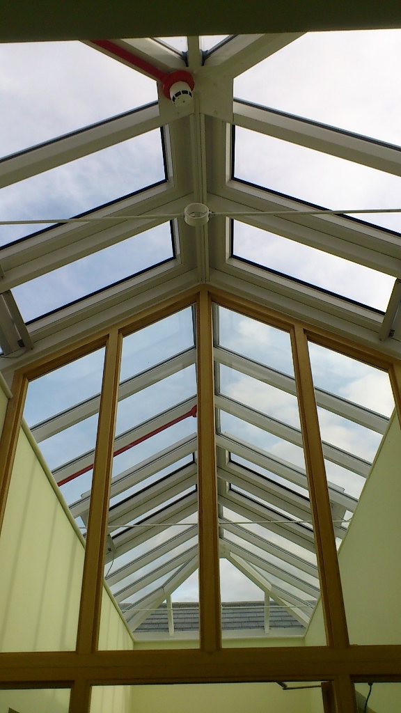 Interior and exterior skylight / roof light cleaning - Wulfstan Way, Cambridge.