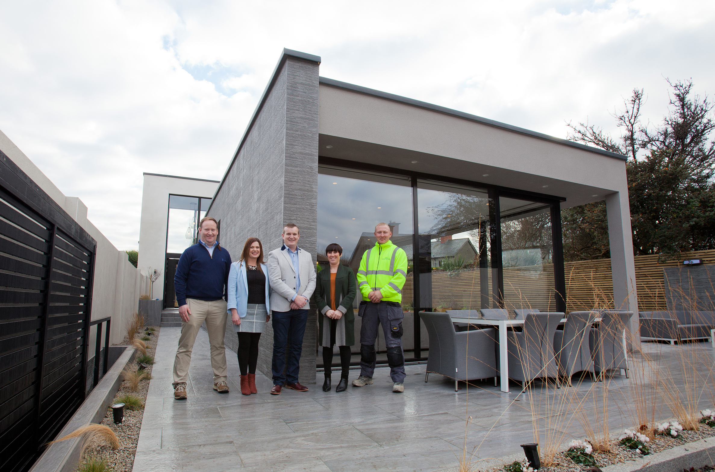 Directors, site foreman and home owner in kimmage