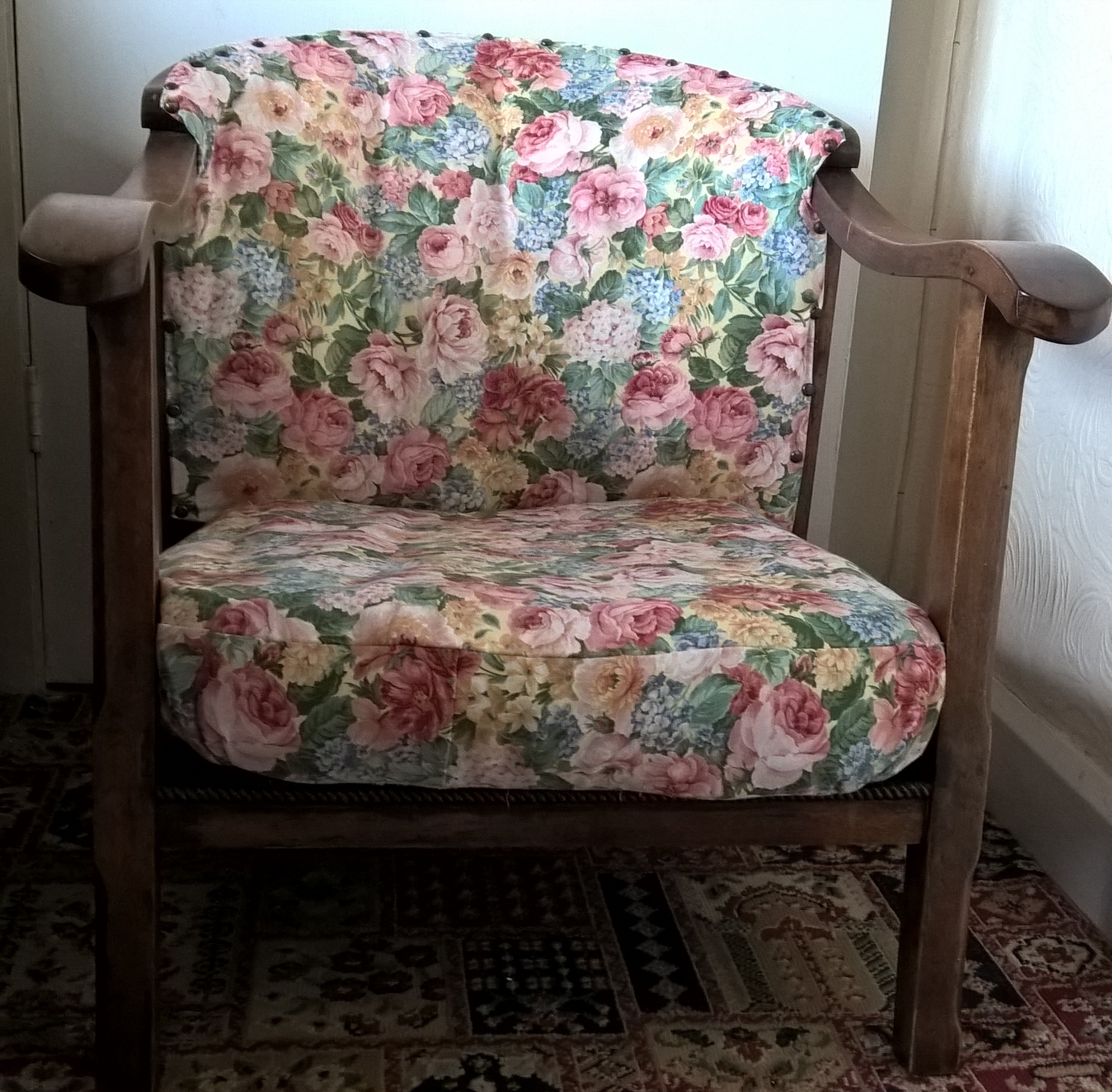 A re-covered Nursing chair