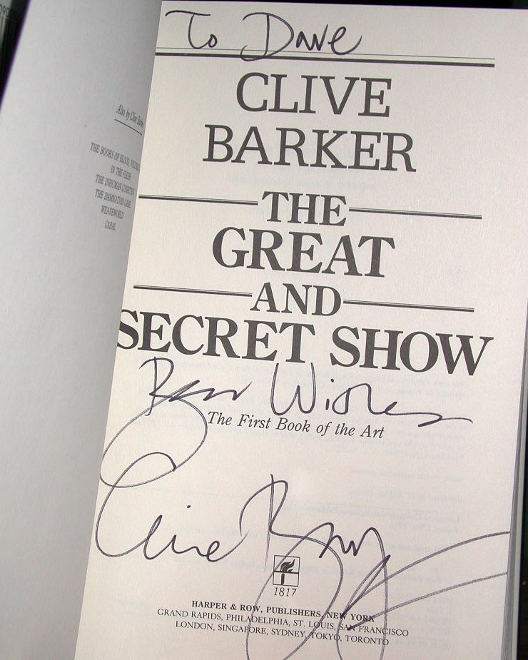 The Great And Secret Show Signed US 1st Edition