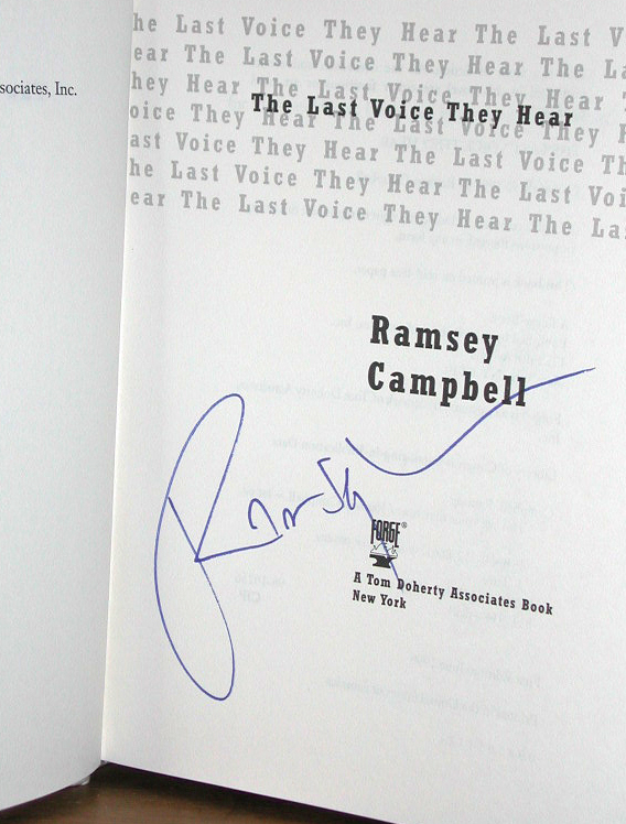 The Last Voice They Hear Signed US 1st Edition