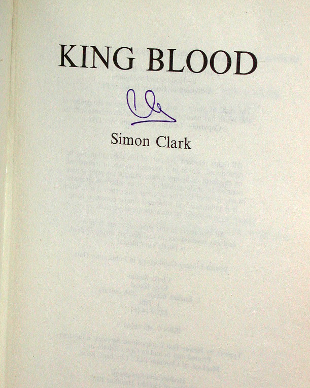 King Blood UK 1st Signed