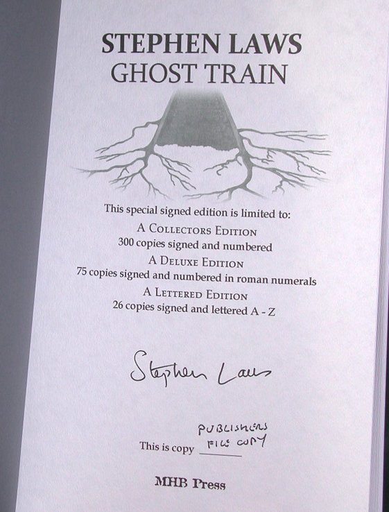 Ghost Train Signed Collectors Edition