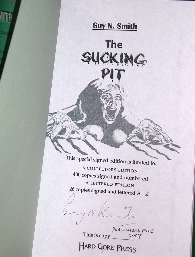 The Sucking Pit Signed Collectors Edition