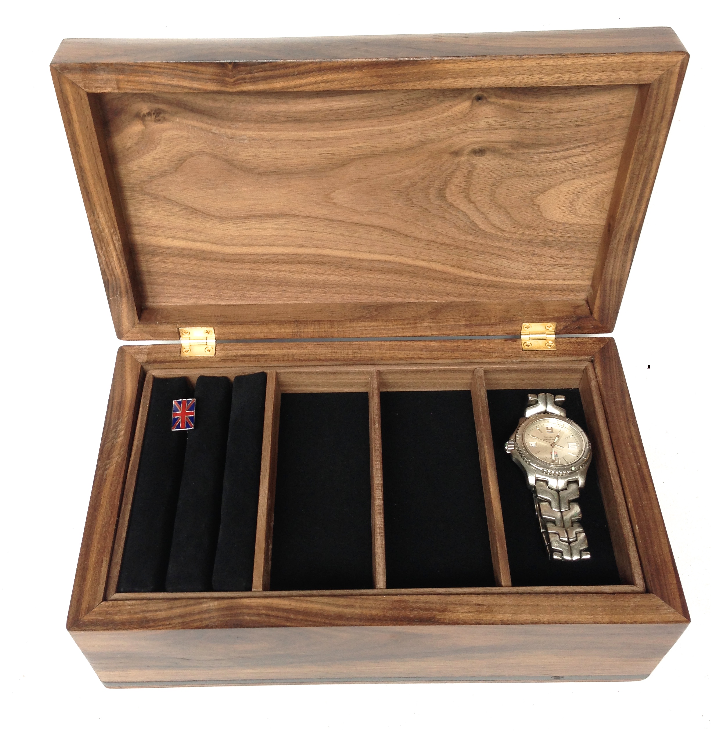 medium sized wooden boxes