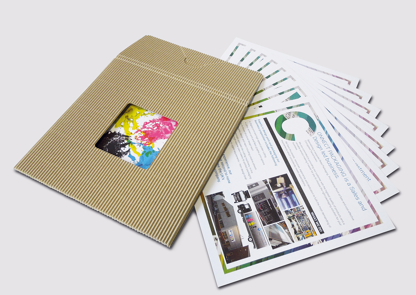 A Loose Leaf Folder Style of Company Brochure