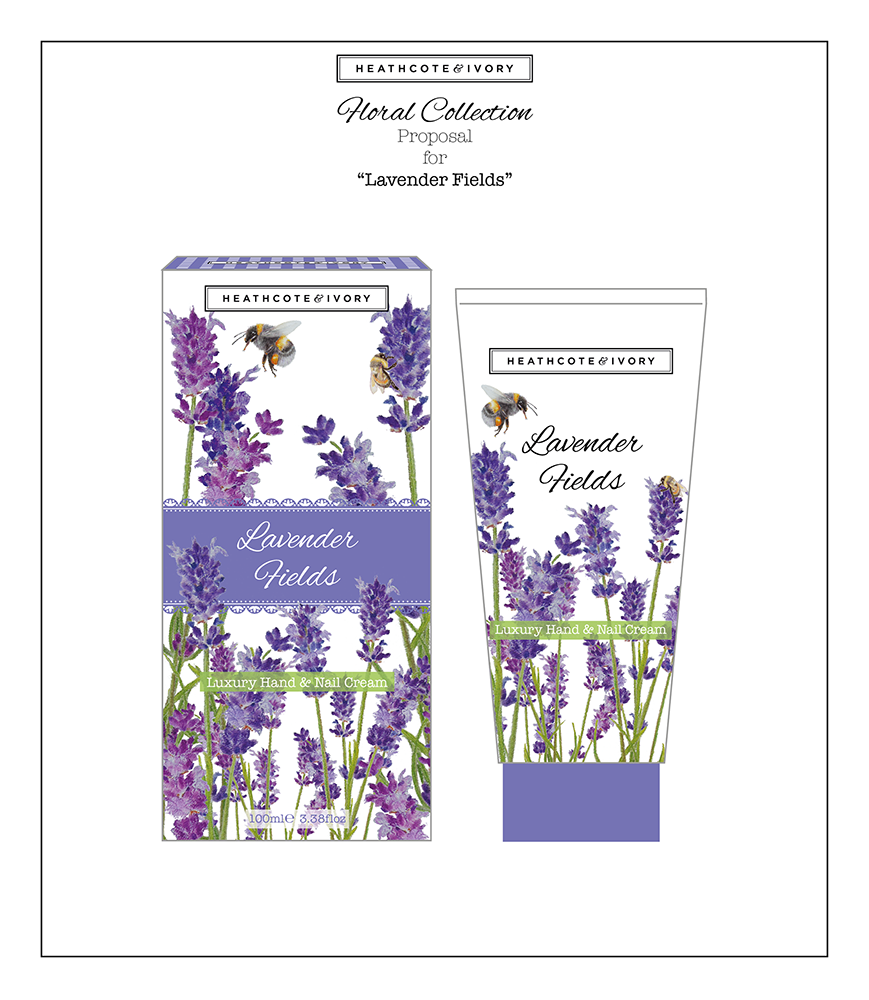 Lavender Field Design Proposal in 2D