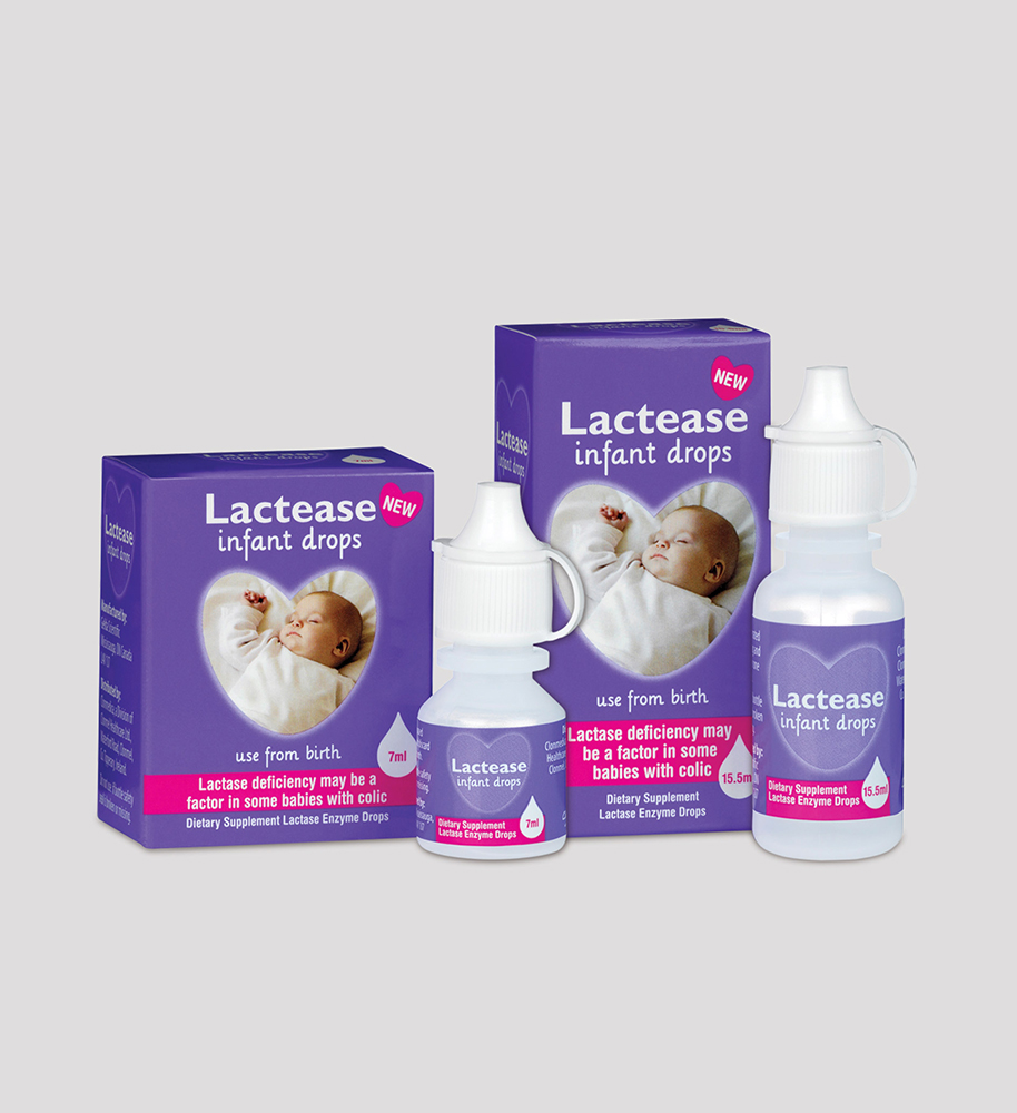Lactease Infant Drops Range
Packaging & Advert