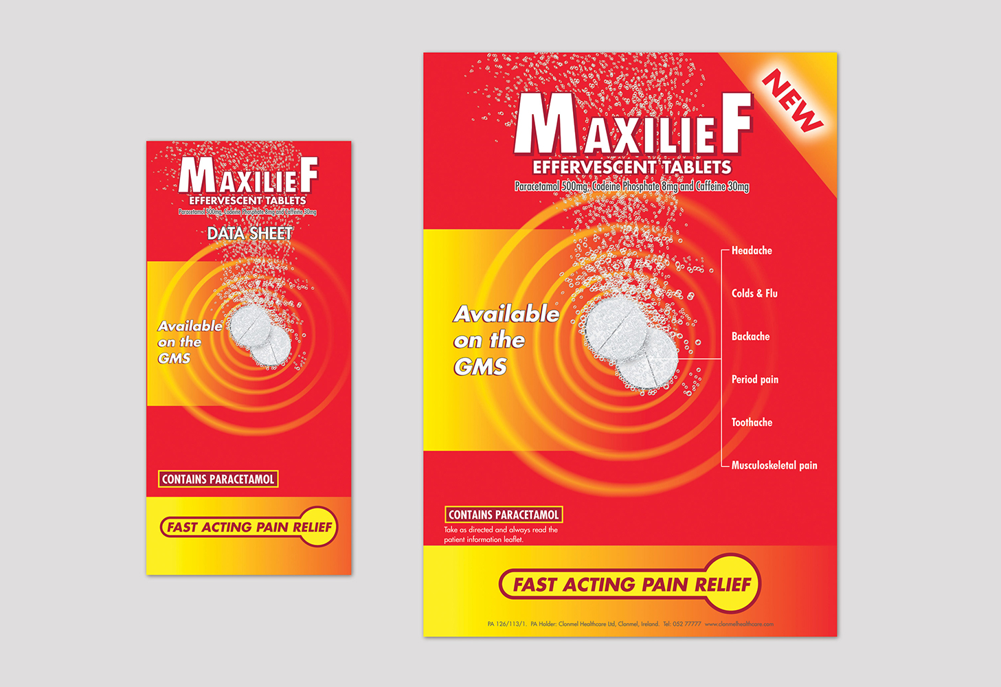 Maxilief Adverts, Data Sheets, Promotional Materials