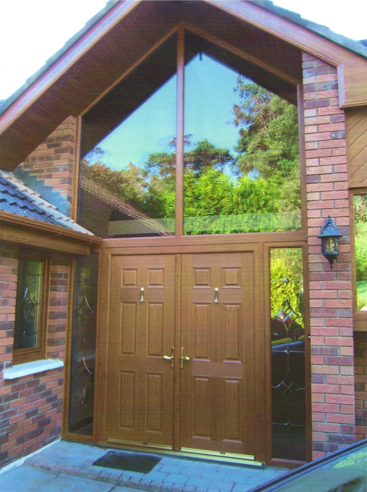 APEER DOUBLE COMPOSITE DOOR FITTED BY ASGARD WINDOWS IN DELGANY.