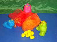 Using play dough and material in therapeutic play
