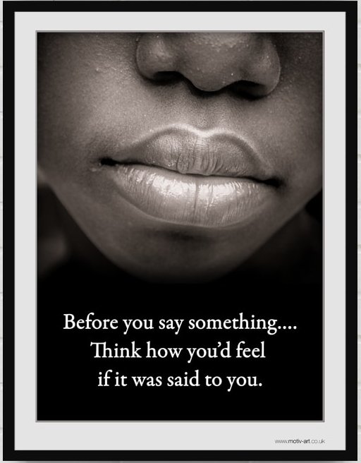 Before you say...