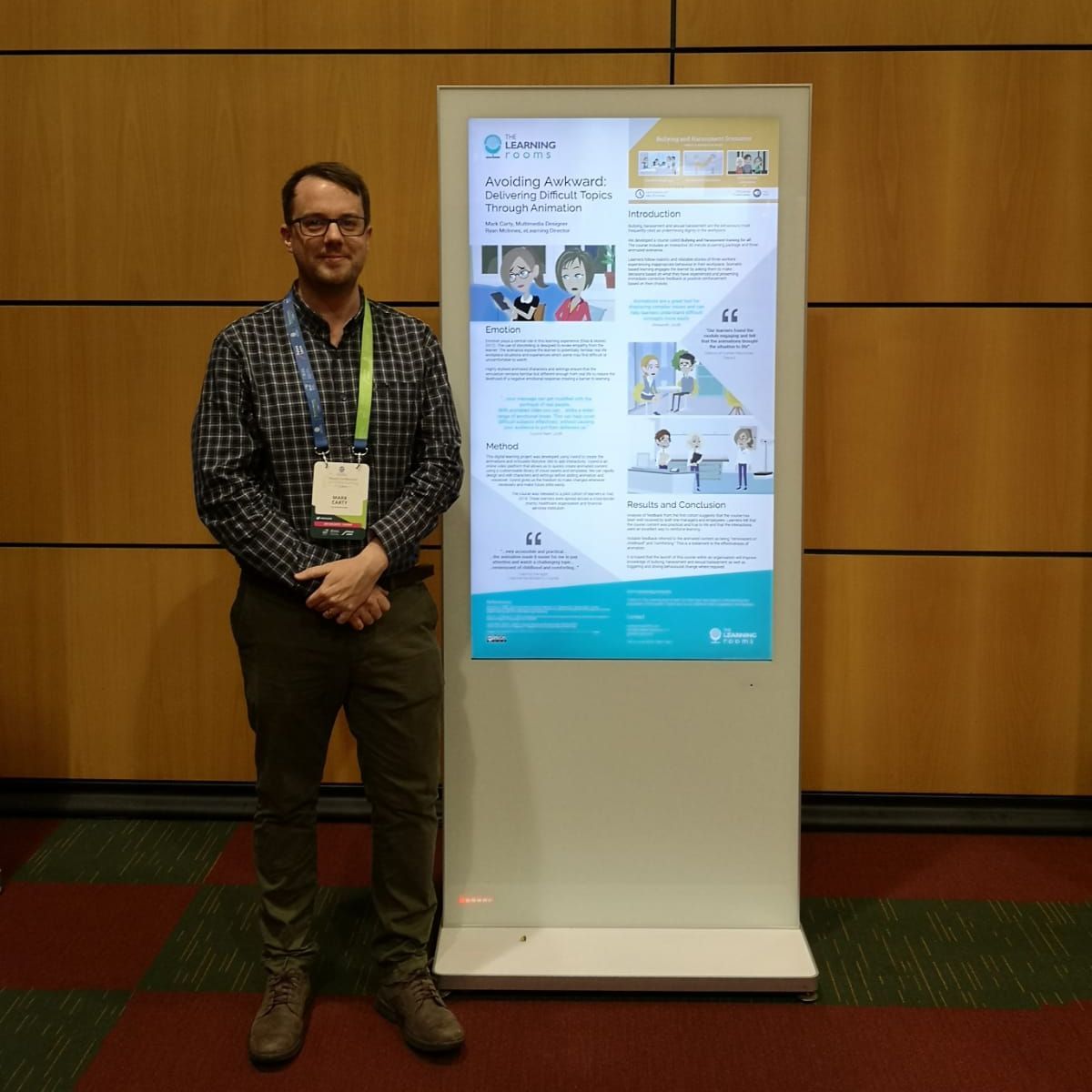 Mark Carty presents digital poster at WCOL 2019