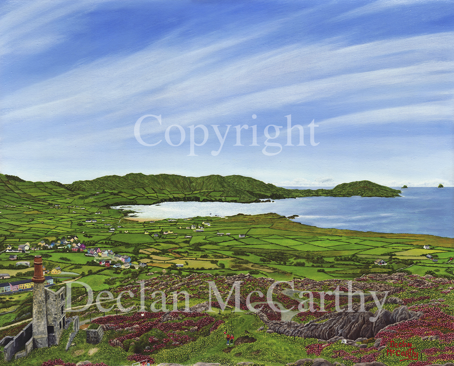 "The Old Engine House, Allihies Copper Mine", Allihies, Beara Peninsula, Co. Cork. Oils on canvas. 5