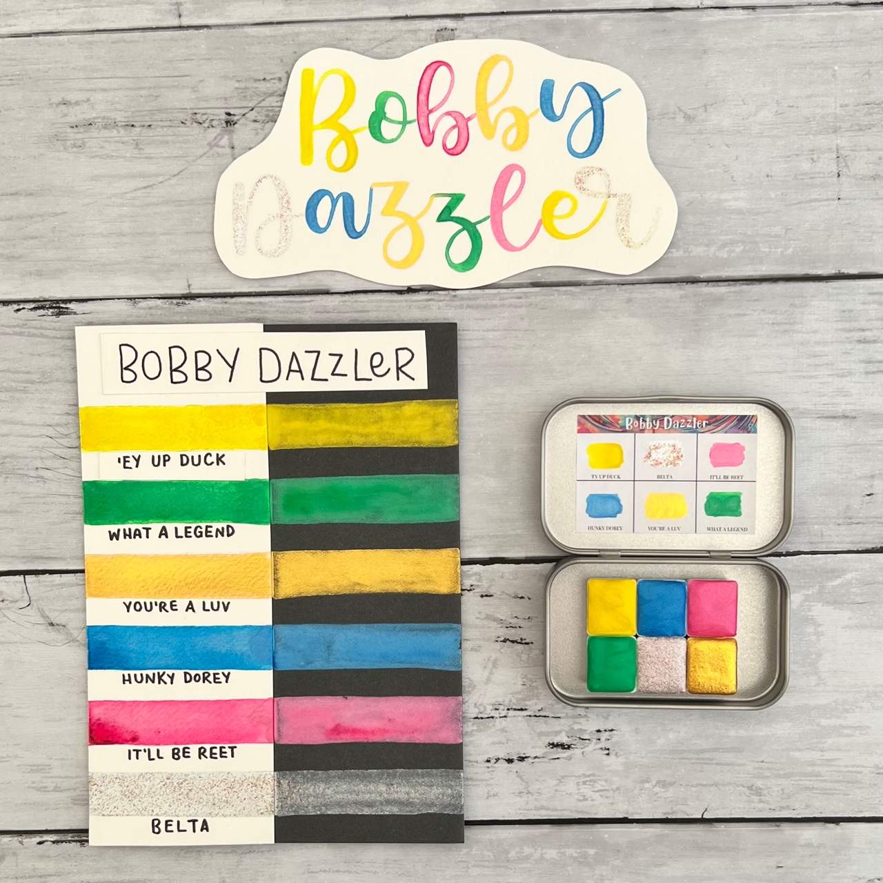 Bobby Dazzler Handmade Watercolour Set