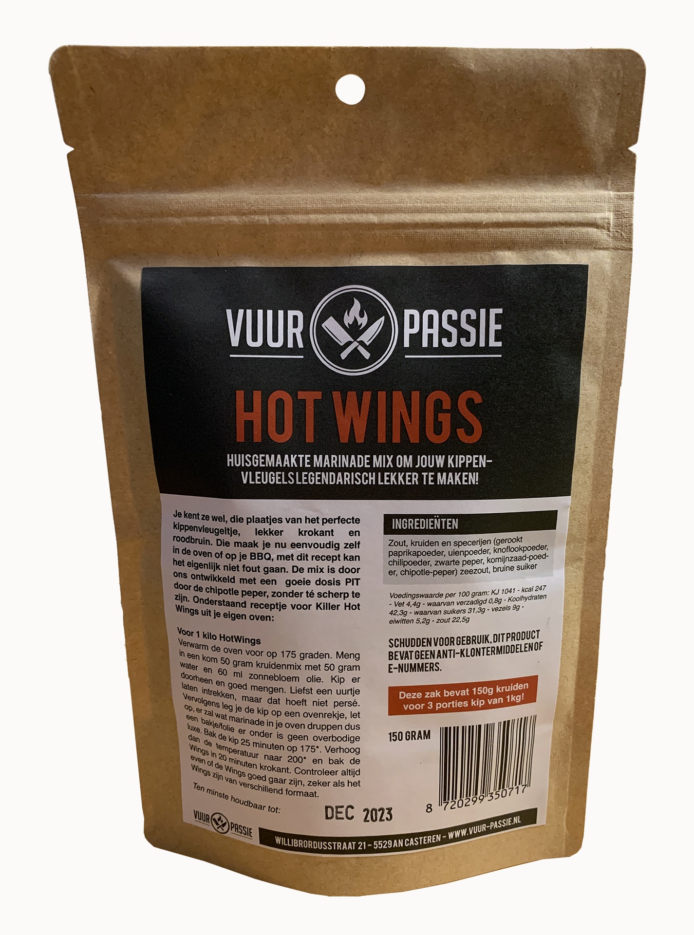 Vuur&Passie Hotwings Marinademix (300 gram)
