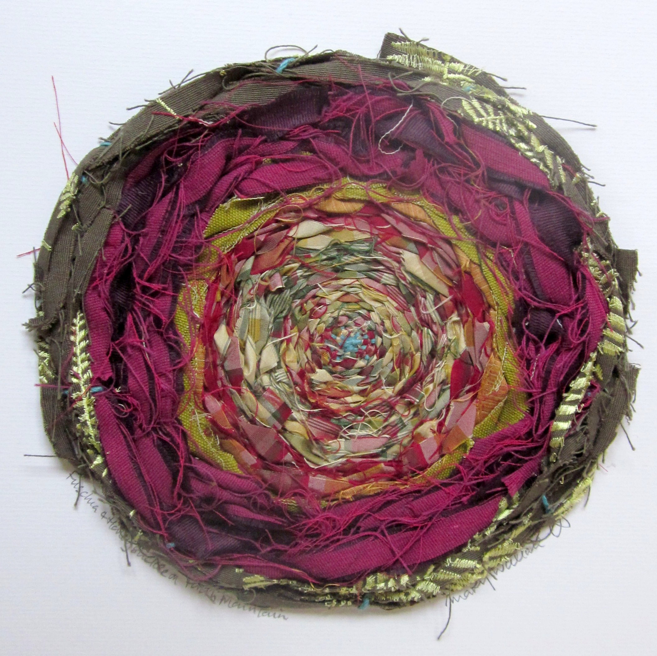 Textile art, weaving, vibrant, abstract and contemporary