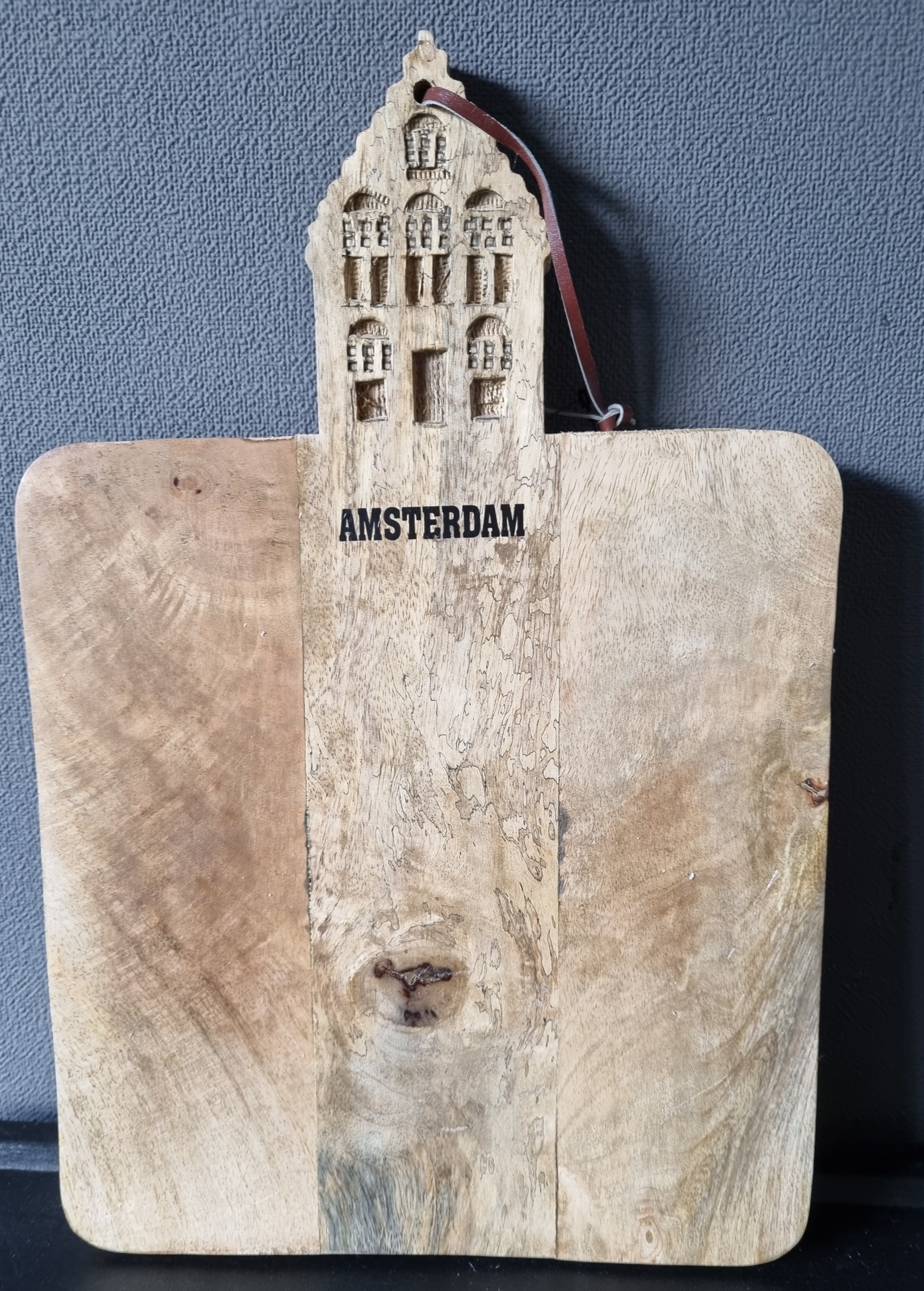 #dareamsterdam - Houten Kaasplank, 38x26x1,5 cm. Van €22,50 voor €17,50