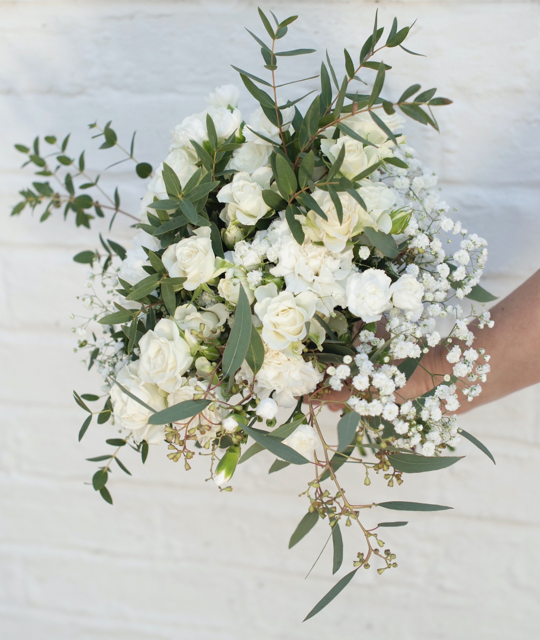 white and greem bouquetjpeg