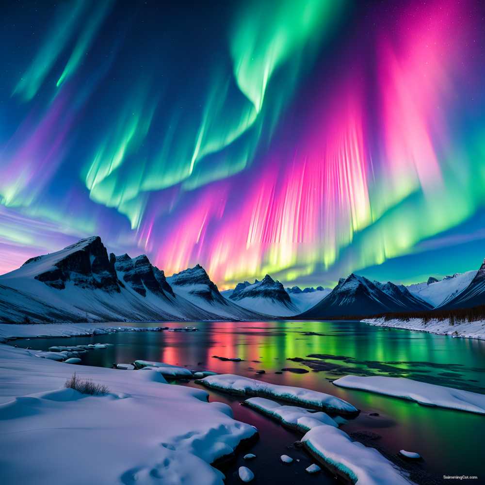 5 pack of Aurora Borealis (Norther Lights) prinatble art