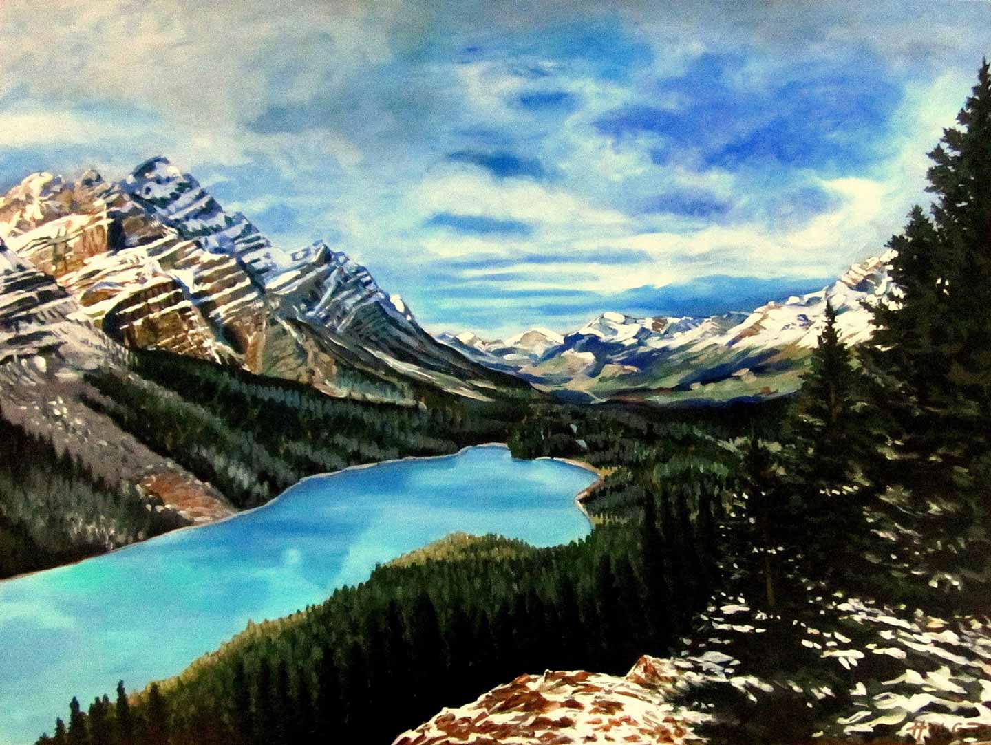 "Peyto Lake", Alberta, 48x36