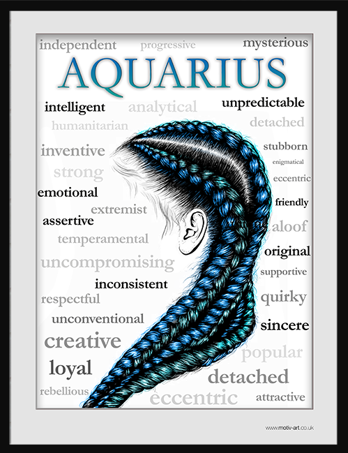 Aquarius
21 January – 19 February