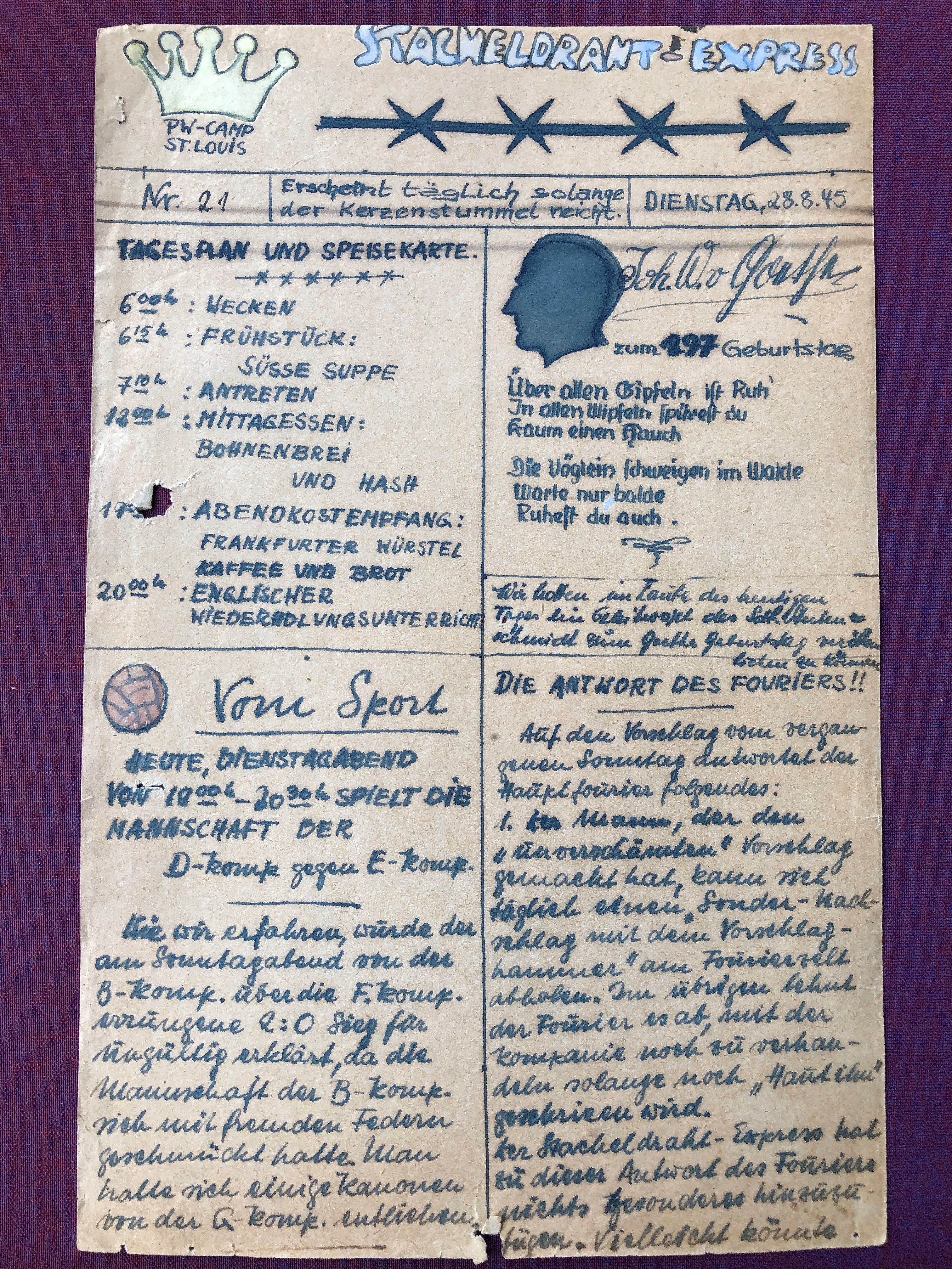 Le 28 Aout 1945 A Mourmelon Le Grand