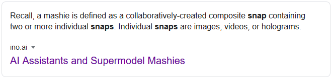 Definition of Snap Mashies