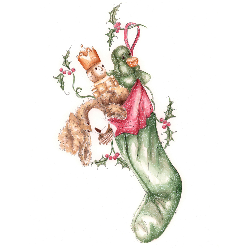 A3 Watercolour Pencil & Ink Illustration