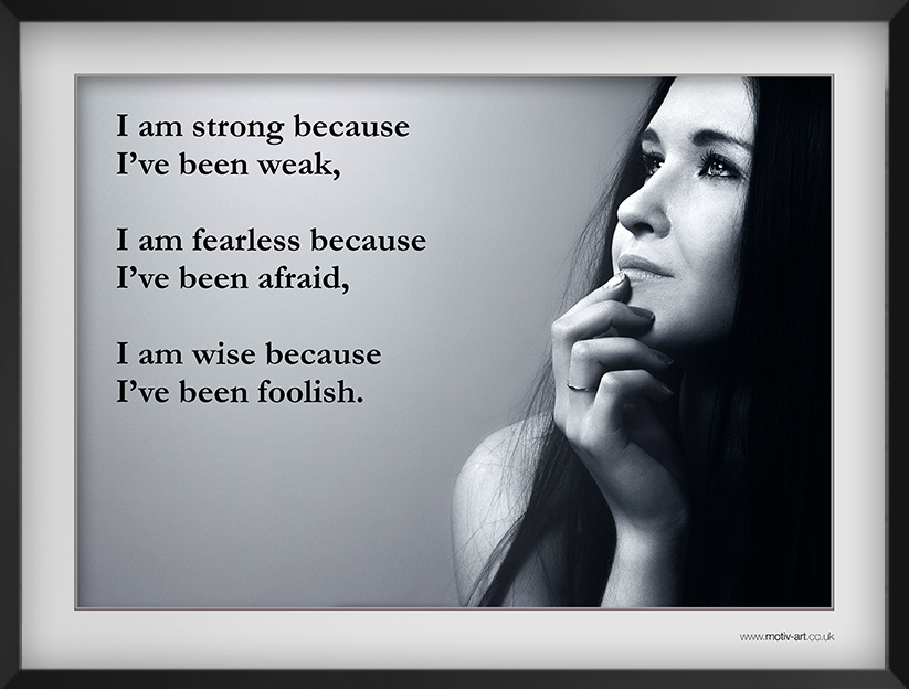 I am strong...