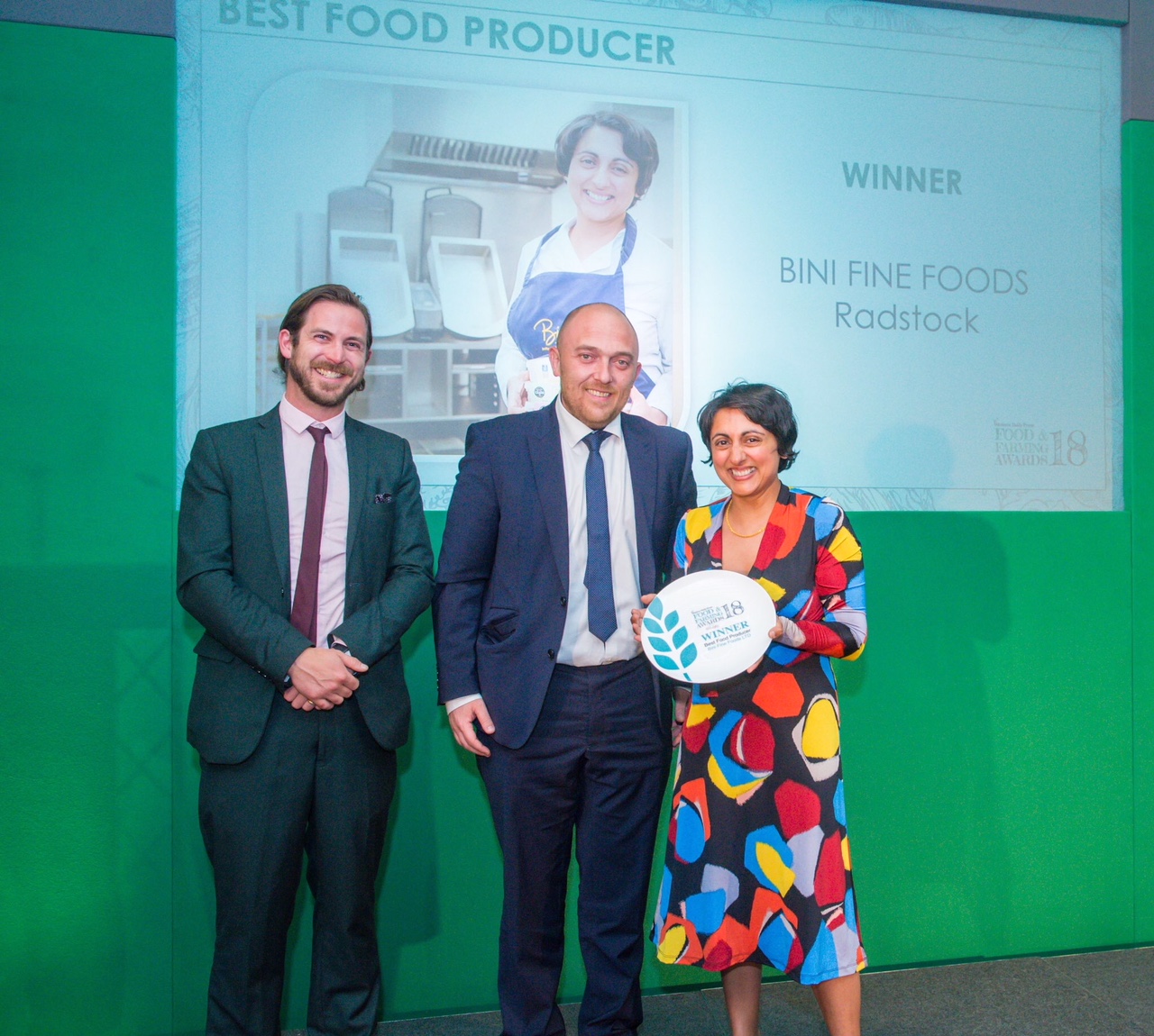 Bini Fine Foods Ltd - Best Food Producer Awards 2018 - Western Daily Press