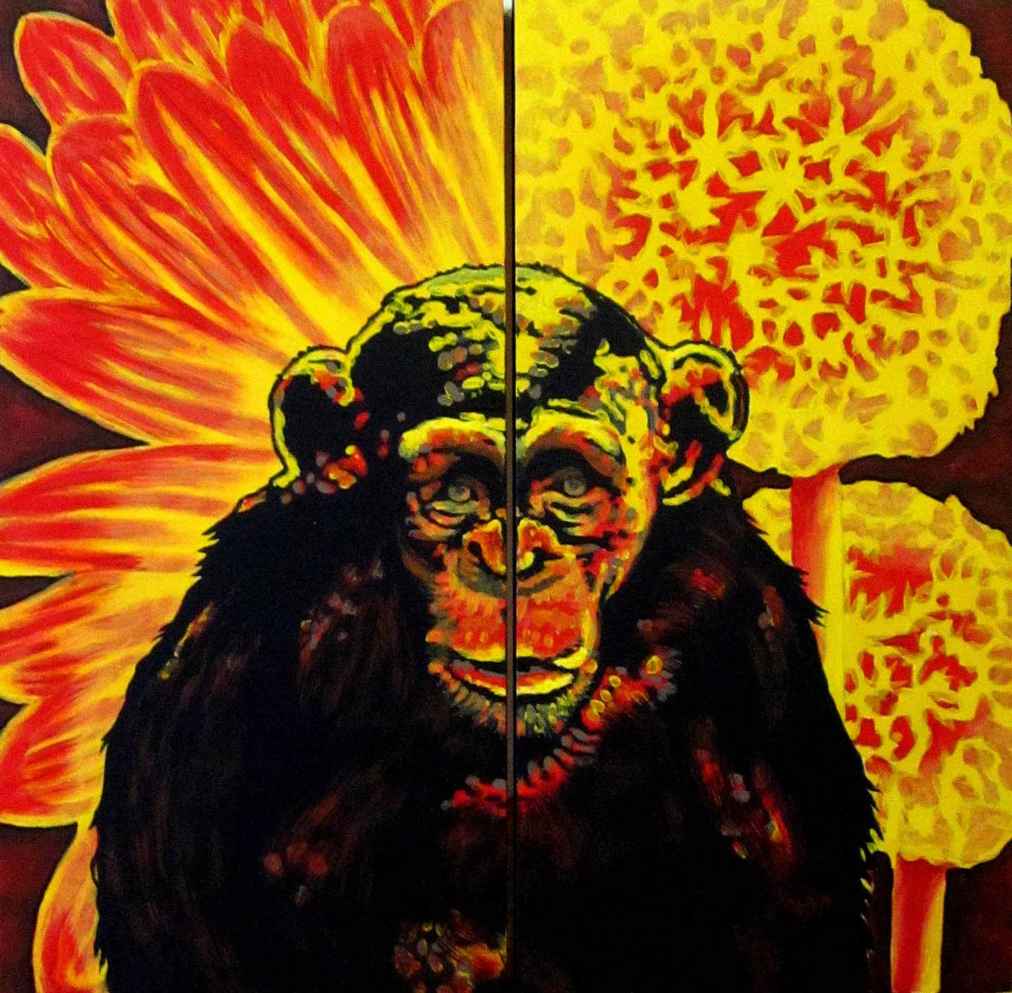 "Year of the Monkey", 24x24