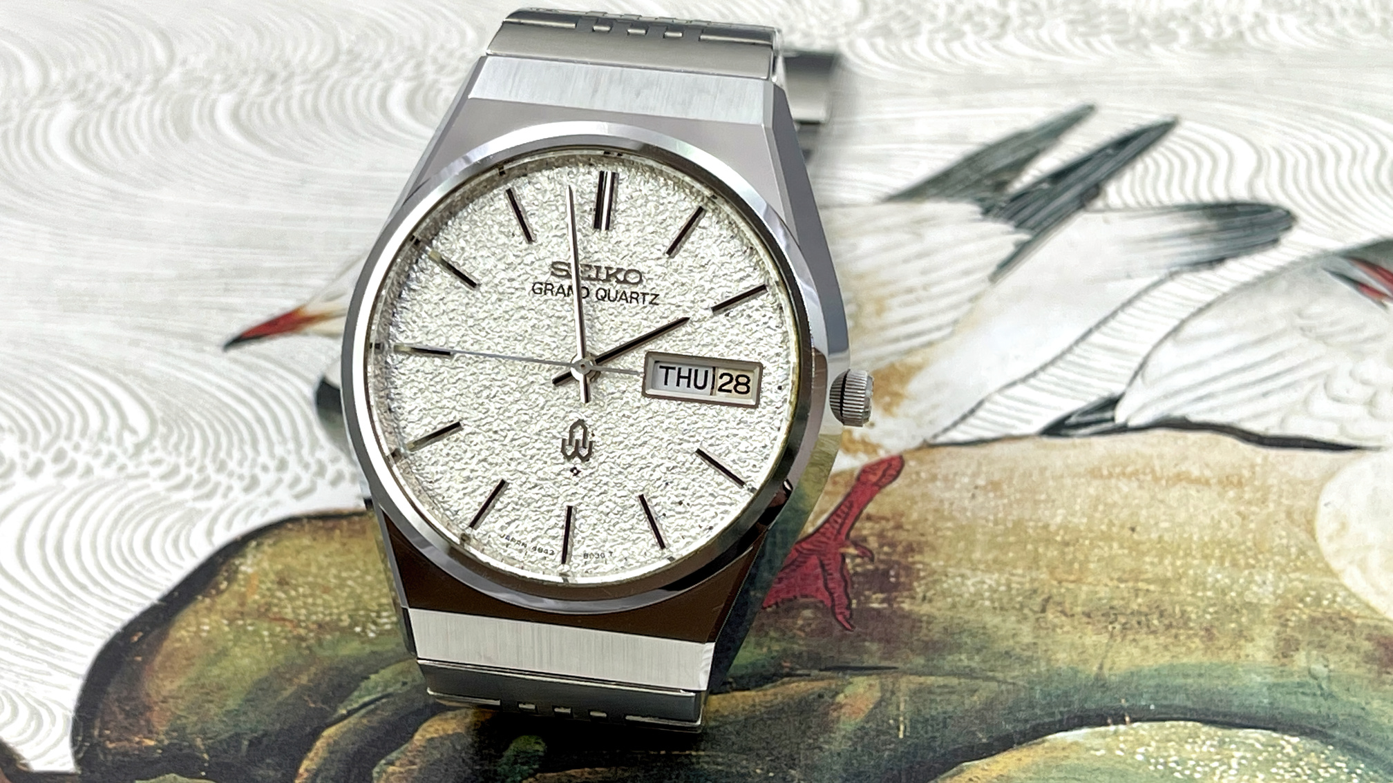 SEIKO GRAND QUARTZ 4843-8050 クォーツ 腕時計 SEIKO Grand Quartz 4843-8050 Dial Blue Watch | eBay