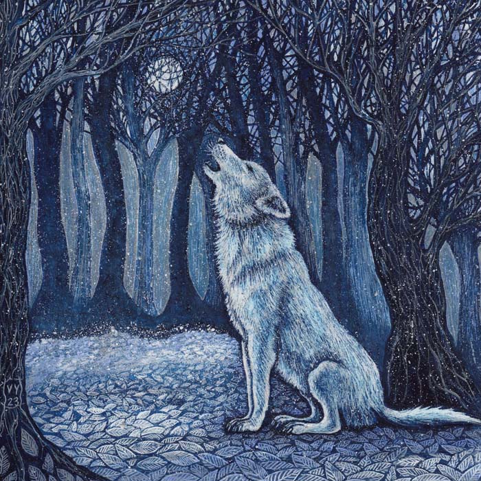 'Wolf Moon' print