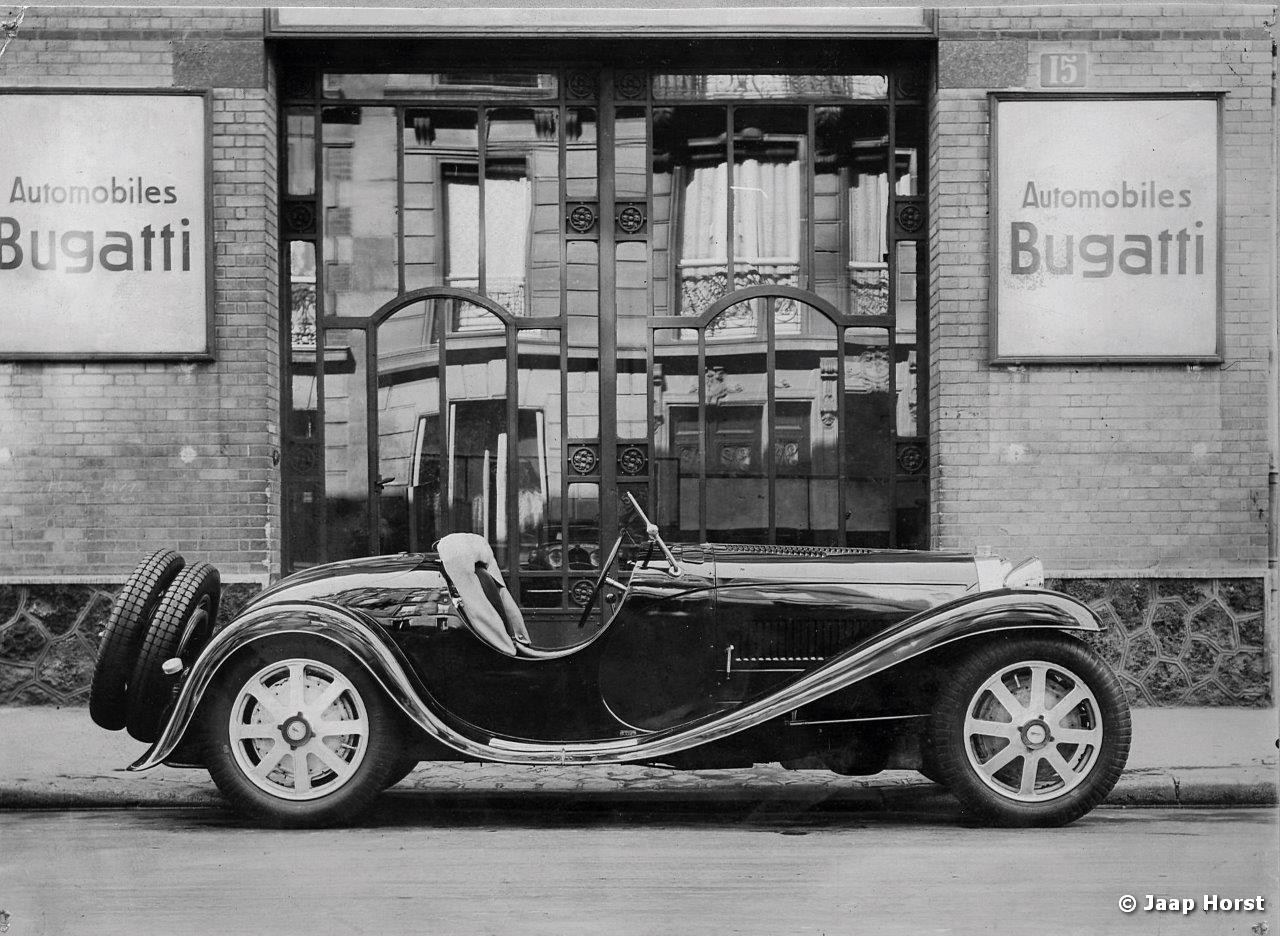 Bugatti zette soms een echte GP motor in een touring chassis,